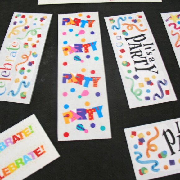 Lot Paper Packs, celebration, gingham Paper&Stickers - Picture 5 of 6